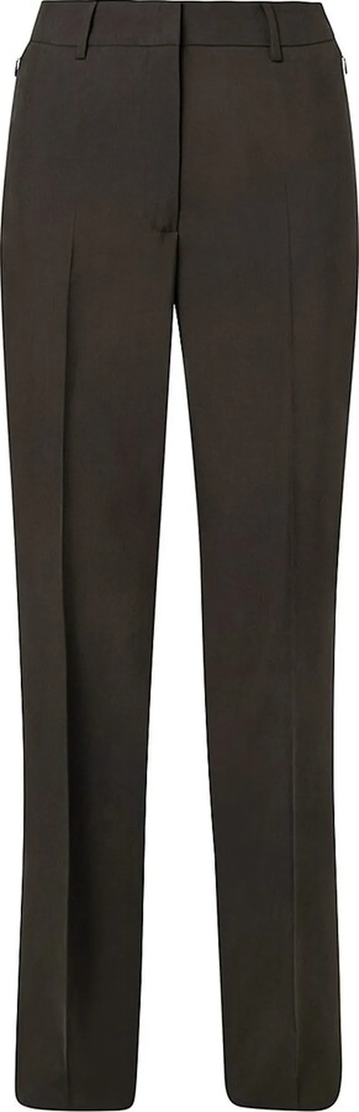 Meghan Crepe Straight-Leg Pants