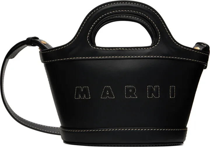Marni Black Micro Tropicalia Tote
