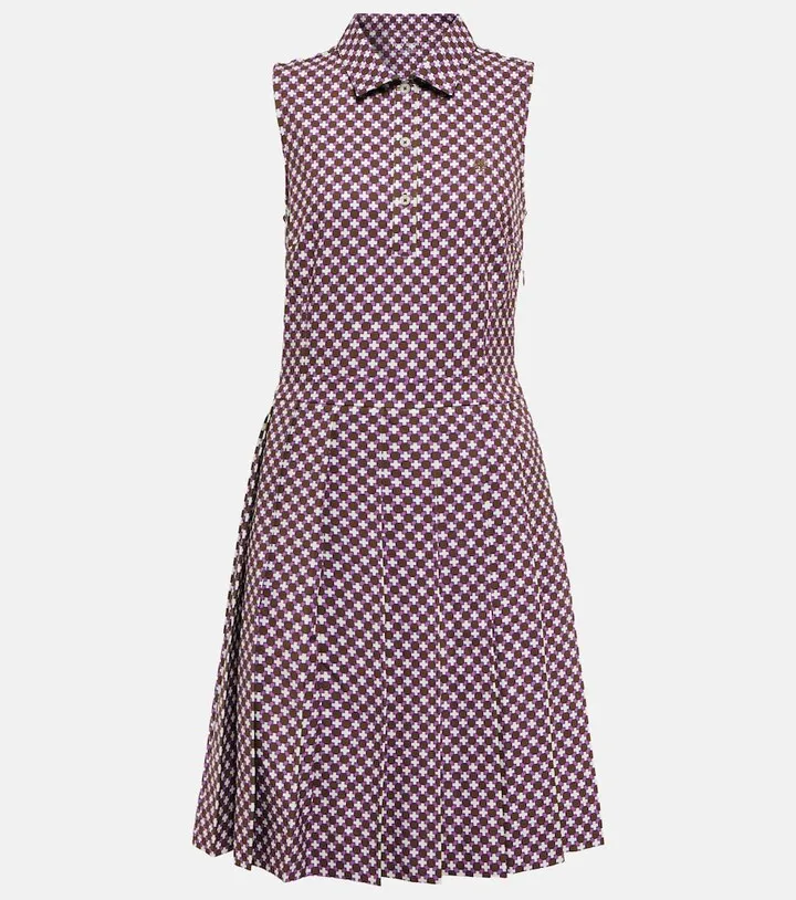 Sleeveless printed dress