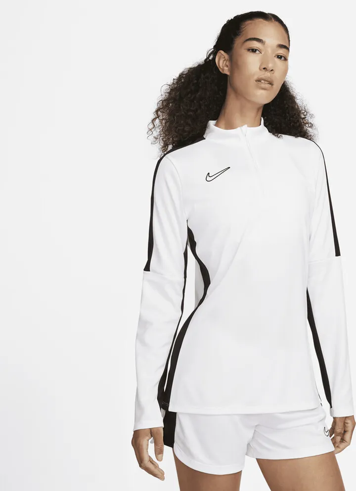 Nike Women's Dri-FIT Academy Soccer Drill Top in White