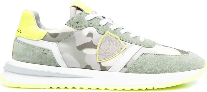 Camouflage-Print Low-Top Sneakers