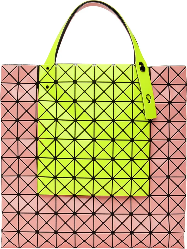 Bao Bao Issey Miyake Green & Pink Prism Kangaroo Tote