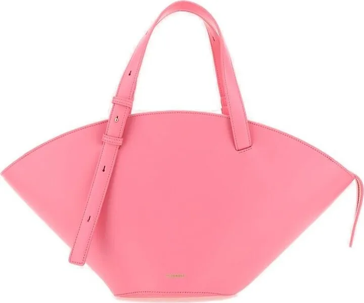 Jil Sander Sombrero Logo Embossed Small Tote Bag