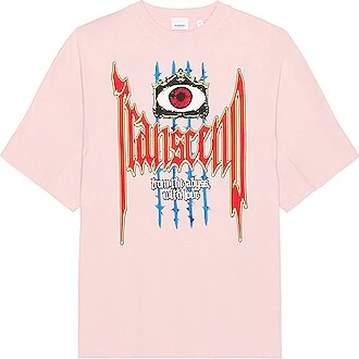 Burberry Garment Dye Tee in Pink