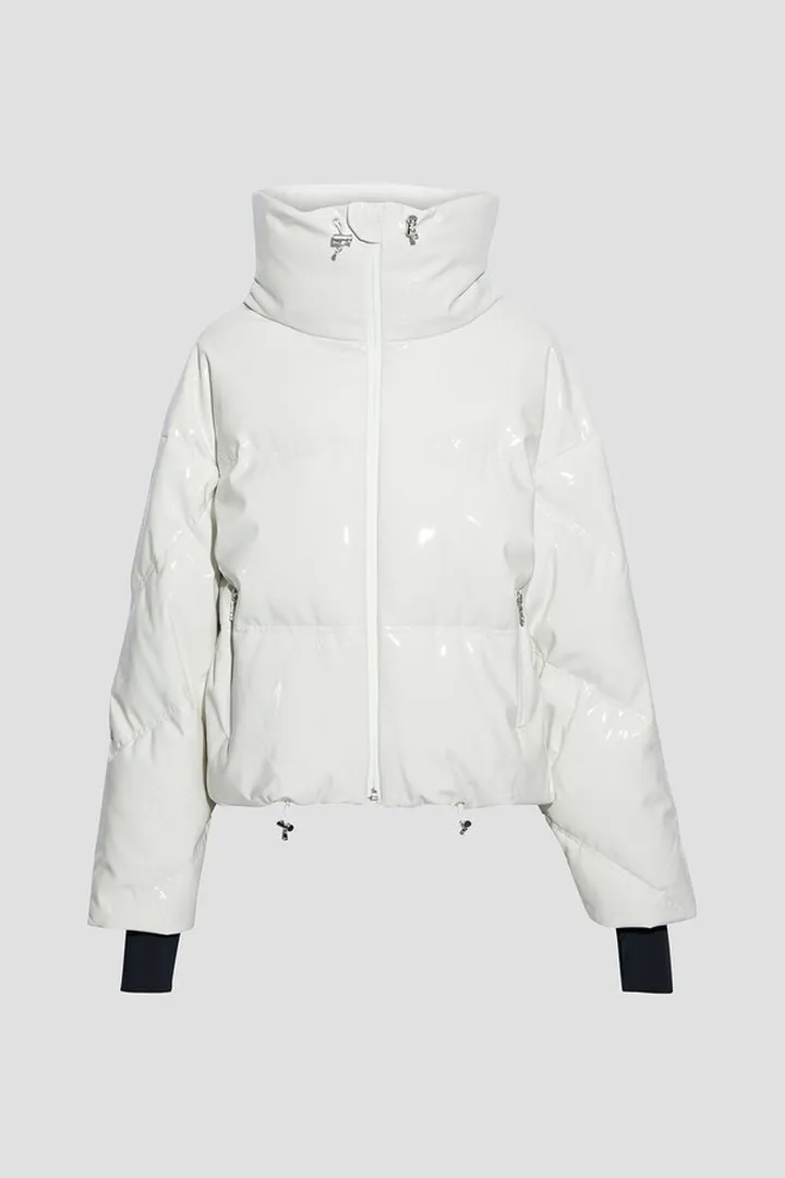 Mont Blanc quilted vinyl down ski jacket