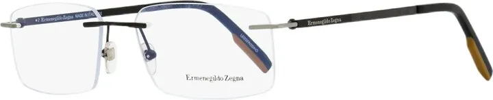 Ermenegildo Zegna Men's Rimless Eyeglasses EZ5219 002 Matte Black 57mm