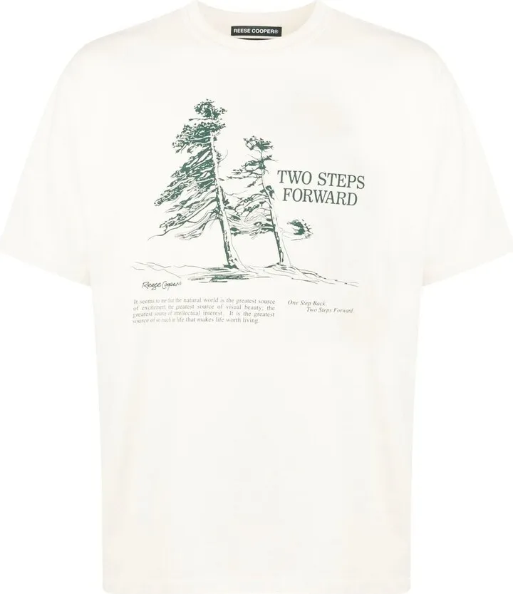 Two Steps Forward print T-shirt