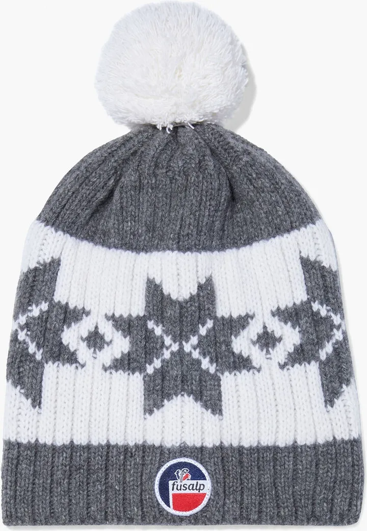 Jacquard-knit merino wool and cashmere-blend beanie