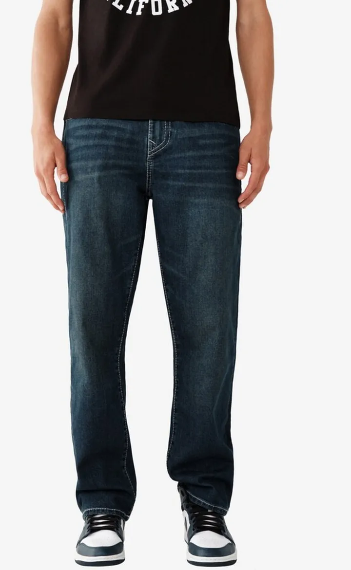 True Religion Men's Bobby Big T Relaxed Baggy Jeans