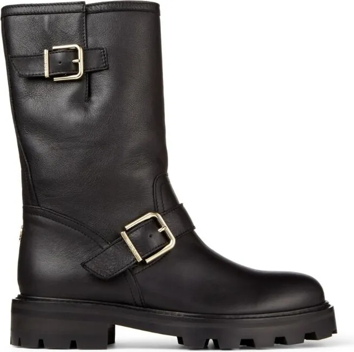 Jimmy Choo Leather Biker Boots