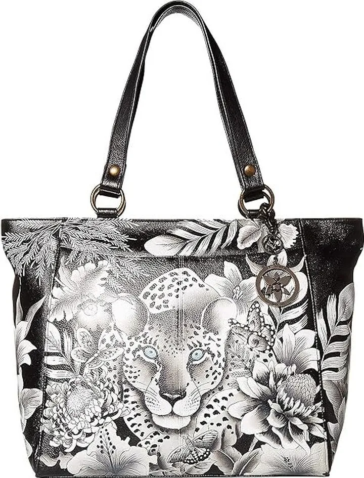 Anuschka Large Shoulder Tote - 664 (Cleopatra's Leopard) Bags