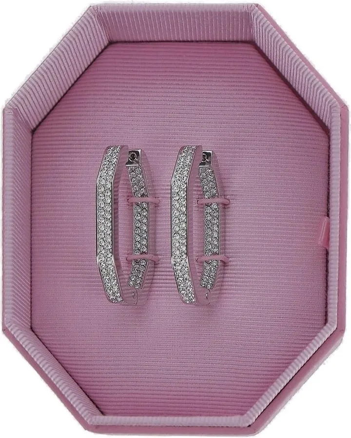 Swarovski Dextera Octagon Hoop Earrings