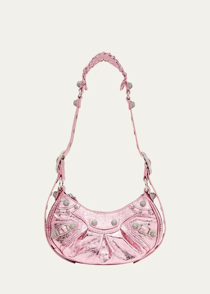 Le Cagole XS Metallic Lambskin Shoulder Bag