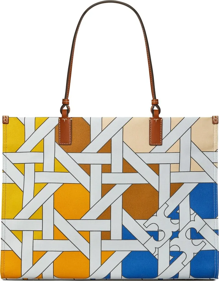 Ella Cotton Canvas Basketweave Tote