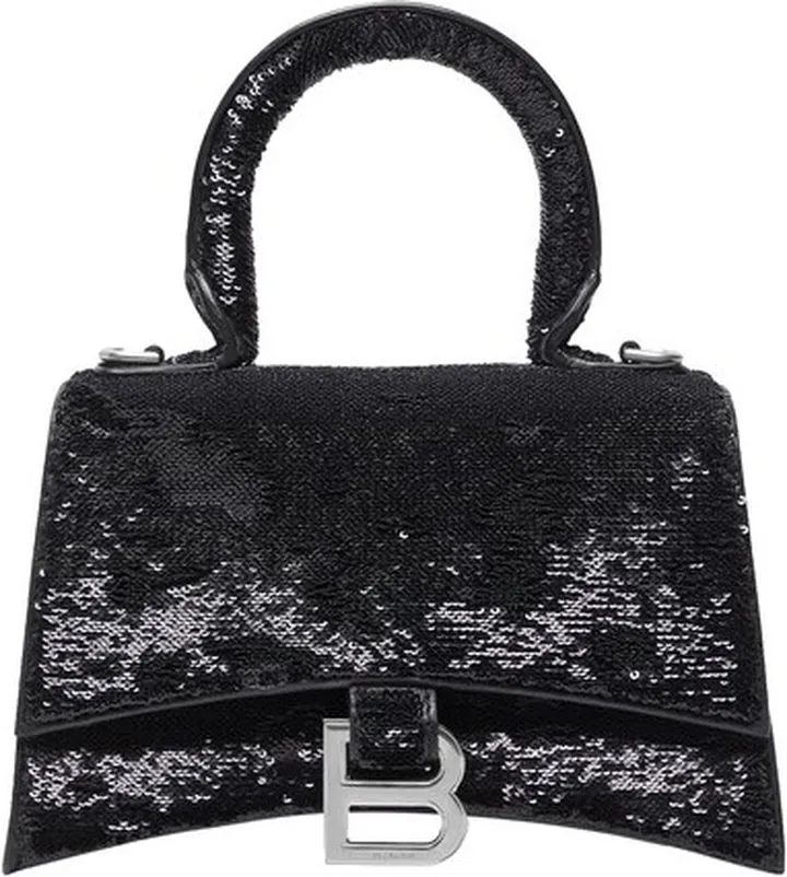 Hourglass XS handbag in sequins