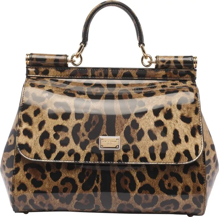 Medium Sicily Handbag With Leo Print