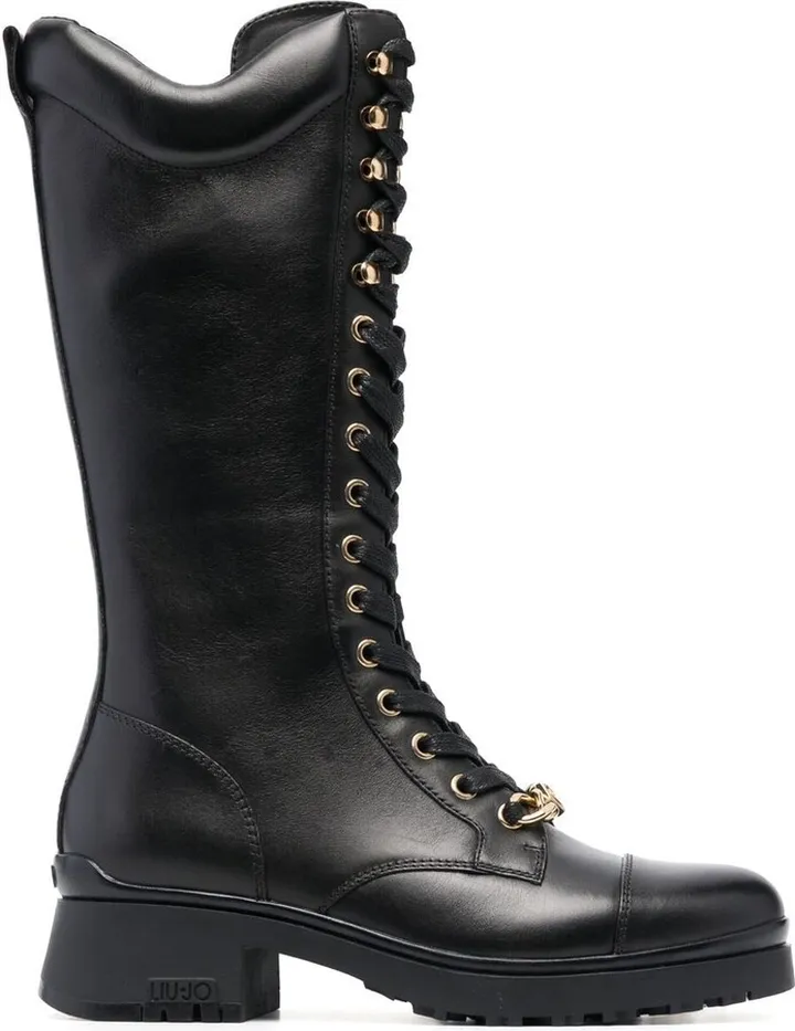Nancy lace-up leather boots