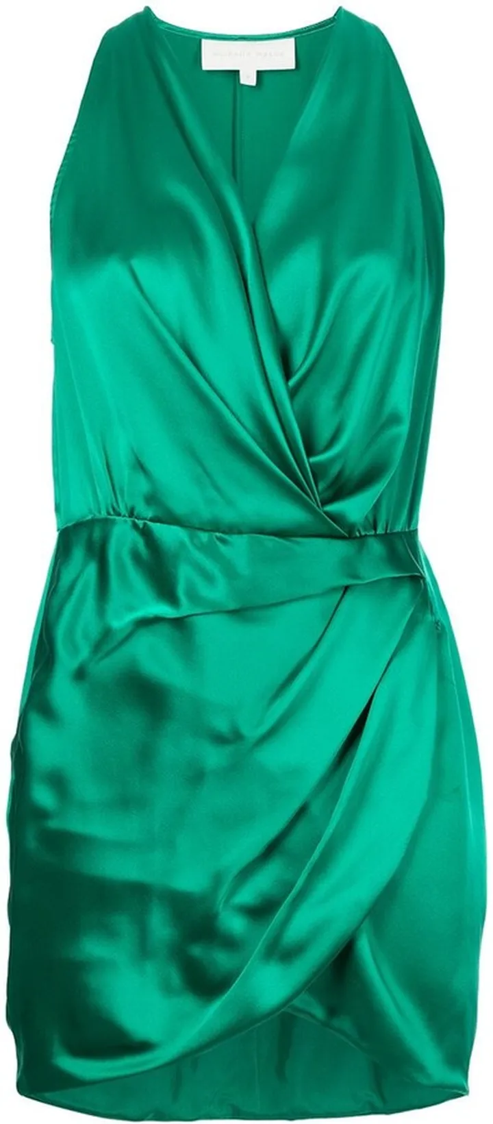 Draped-Detail Halterneck Dress