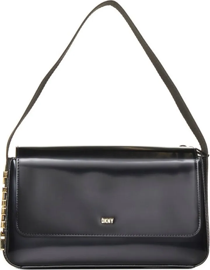 DKNY Logo Lettering Flap Shoulder Bag