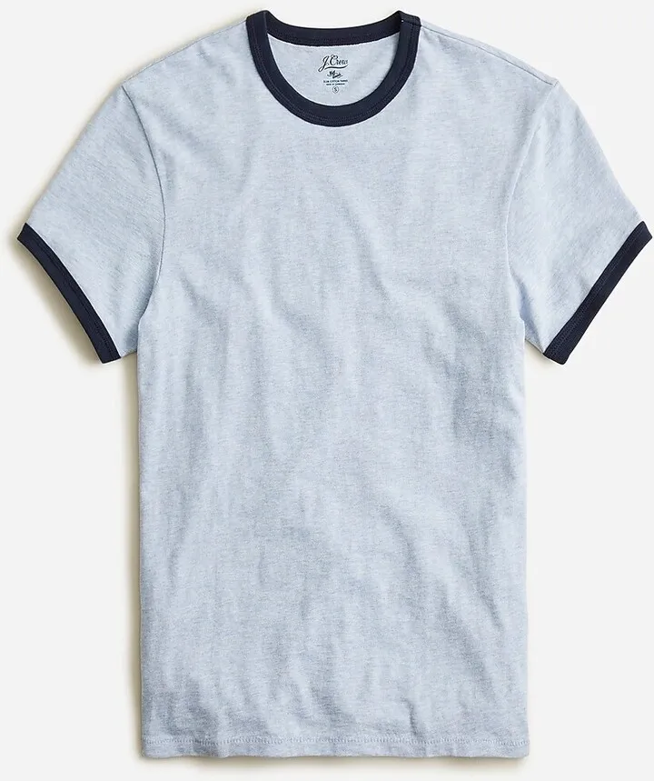 Slub cotton ringer T-shirt