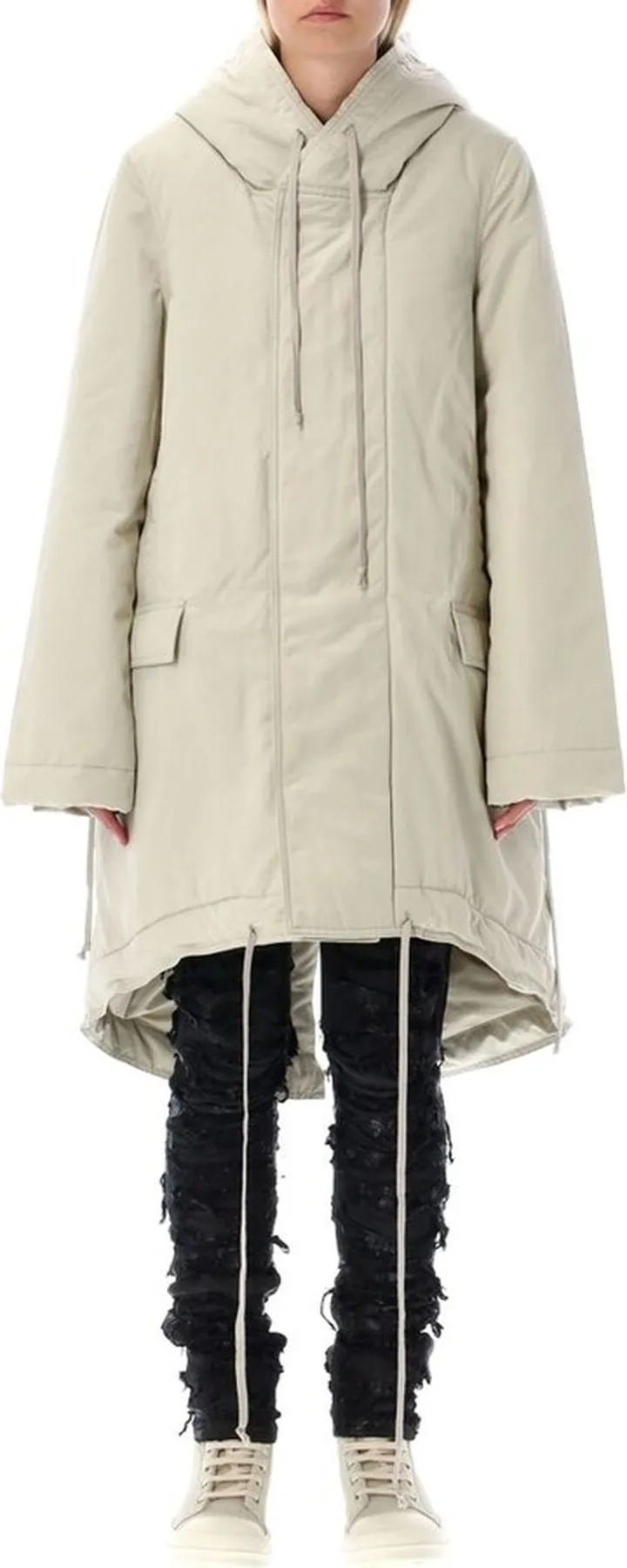 Rick Owens DRKSHDW Fishtail-Hem Hooded Parka