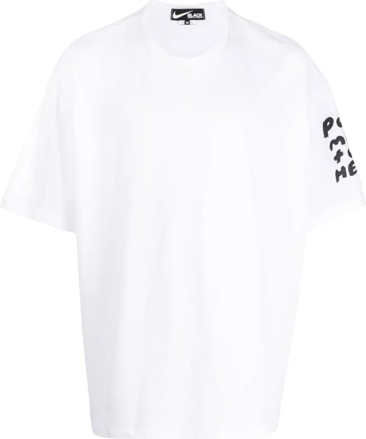 slogan-print T-shirt