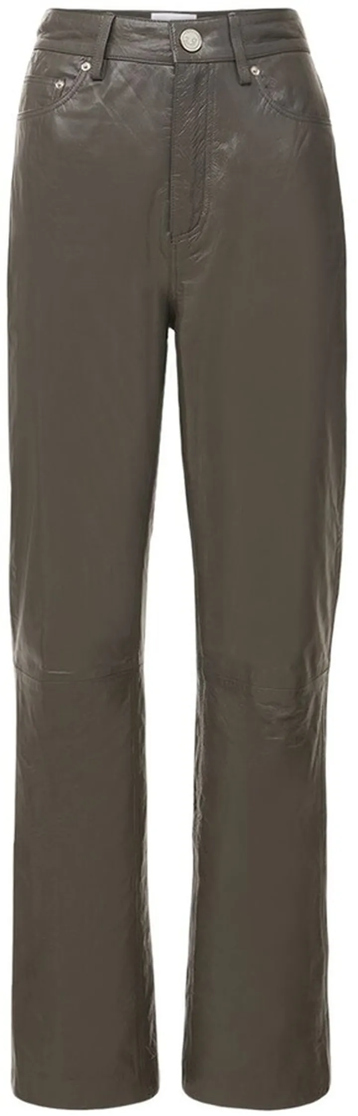 Lynn leather straight pants