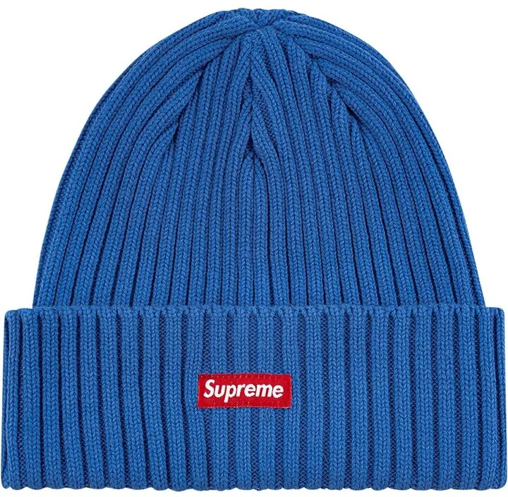 Overdyed ribbed knit beanie
