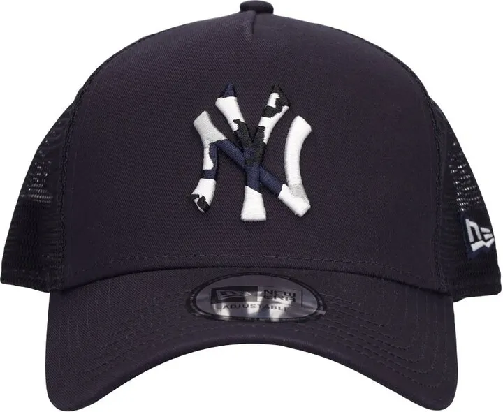 NY camo infill trucker hat