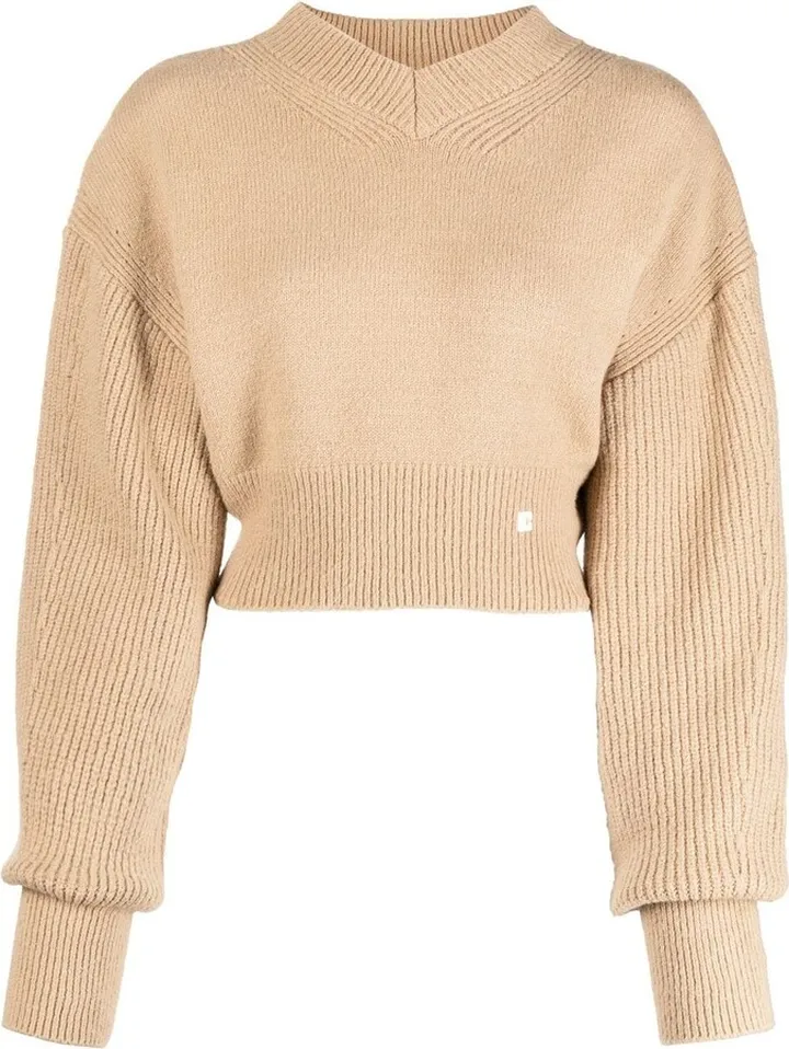V-Neck Knitted Jumper
