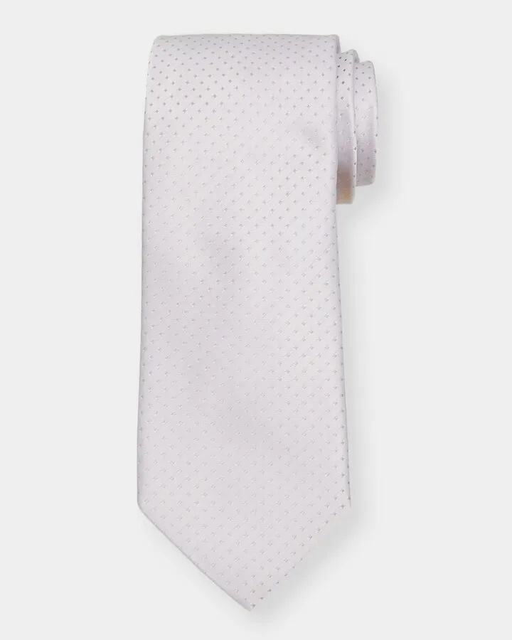 Men's Pindot Jacquard Silk Tie