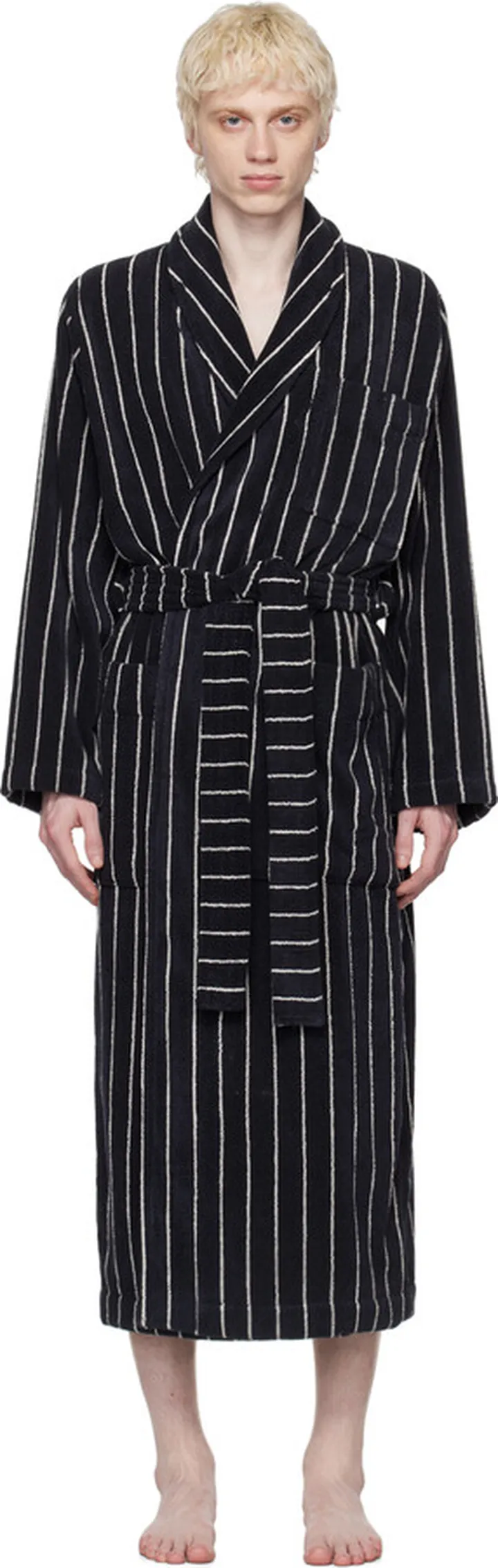 Tekla Black Classic Bathrobe
