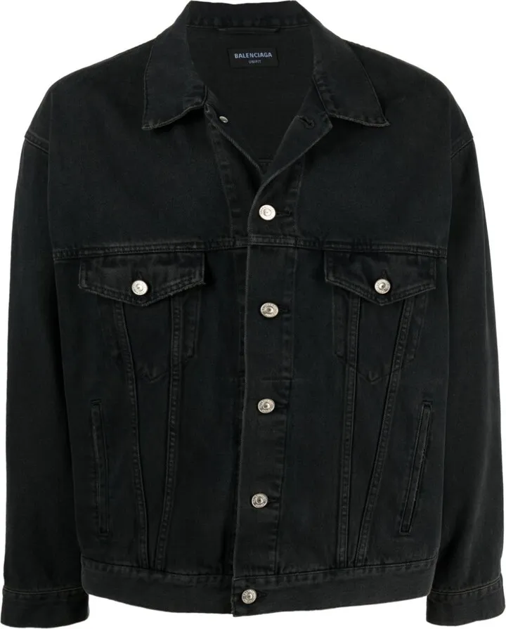 Spray Paint Logo Denim Jacket