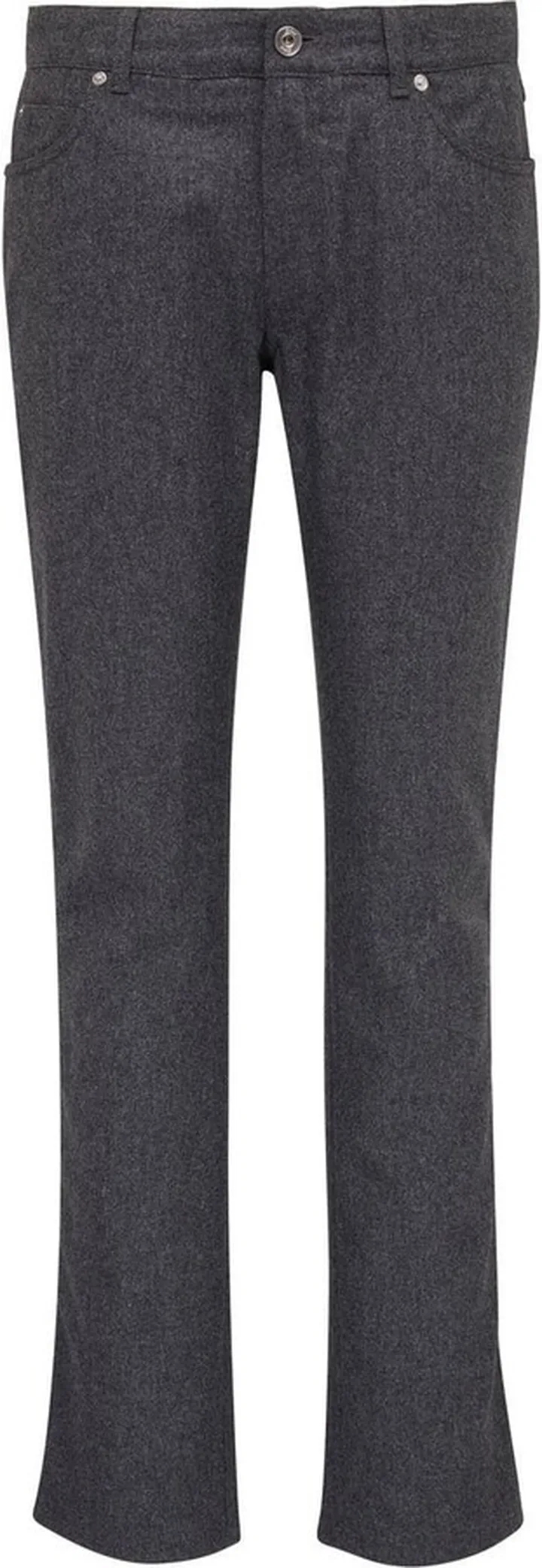 Low-Rise Slim-Cut Trousers