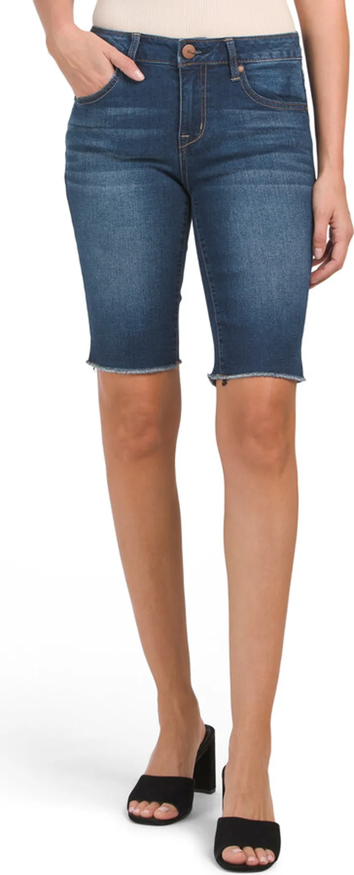 Heritage Ziggy Fray Hem Bermuda Shorts