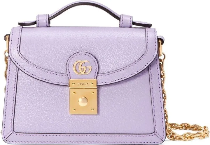 mini Ophidia leather shoulder bag