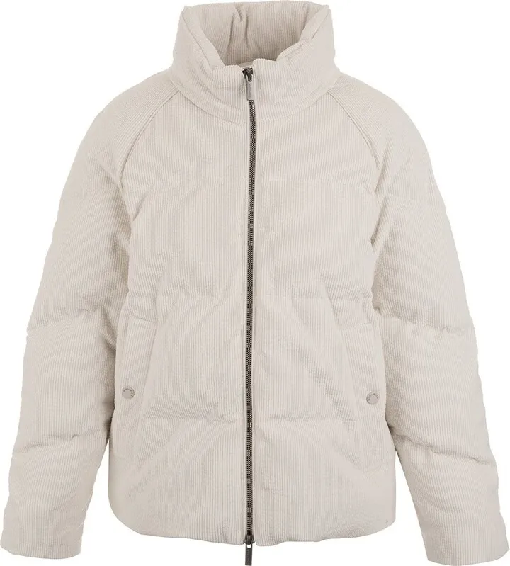 Woolrich Minehart Corduroy Zipped Puffer Jacket