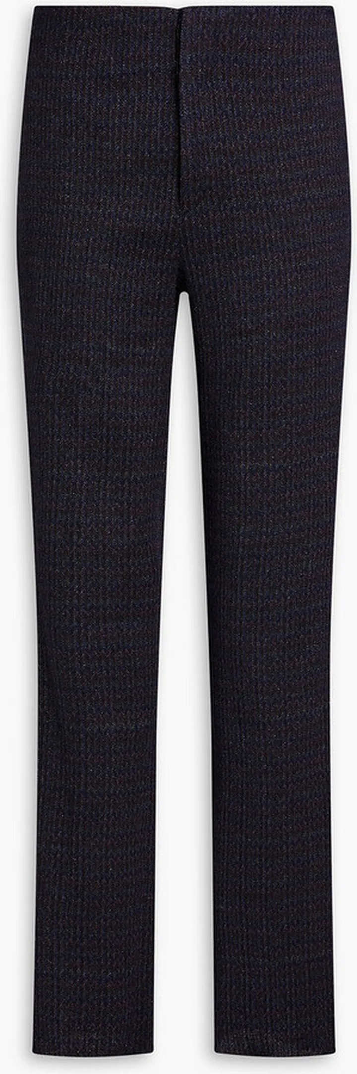 Slim-fit metallic wool-blend suit pants
