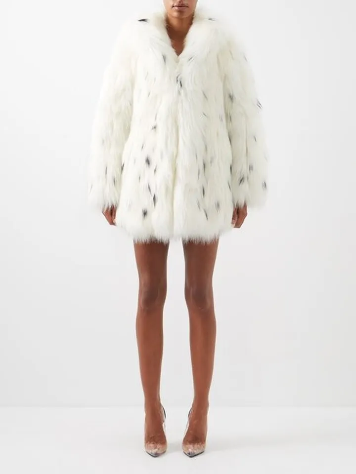 Lynx-spot Faux-fur Coat