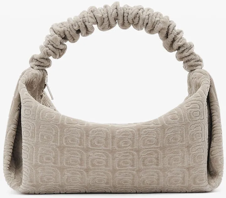 Alexander Wang Women's Scrunchie Small Bag In Jacquard Velour Simply Taupe
