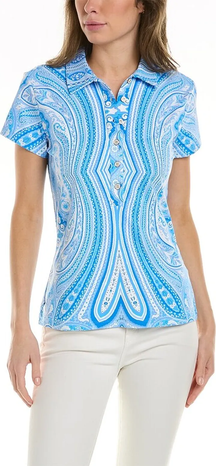 J.McLaughlin Catalina Cloth Court Polo Shirt
