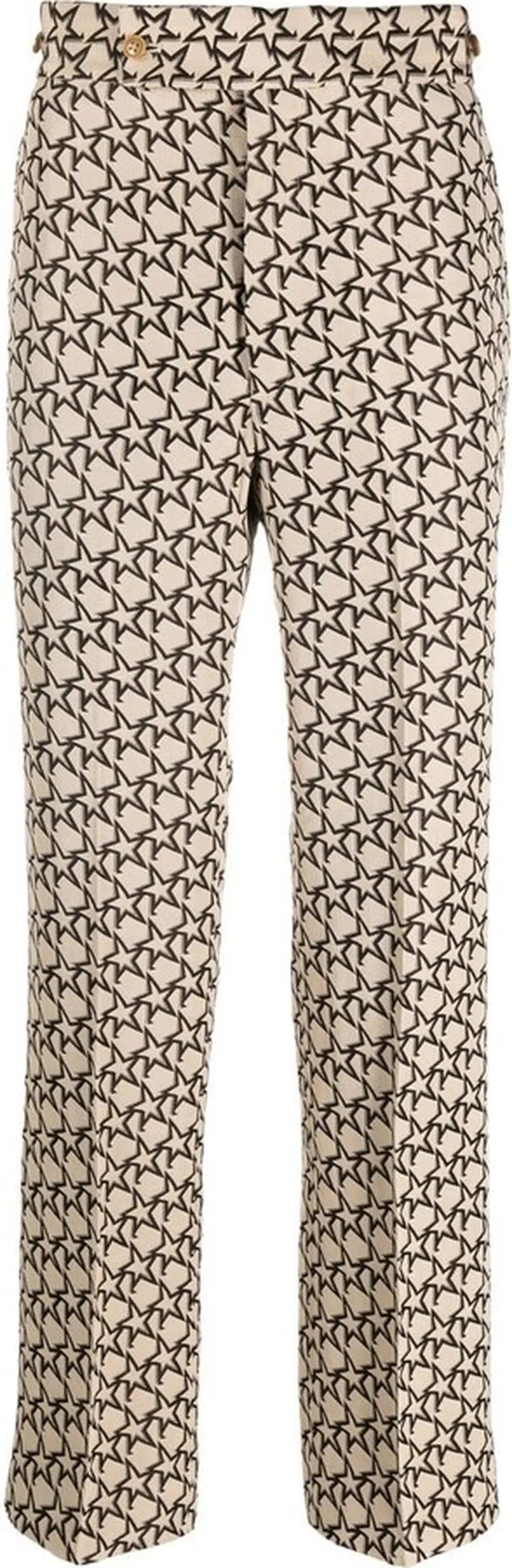 Star-Print Slim-Fit Chinos