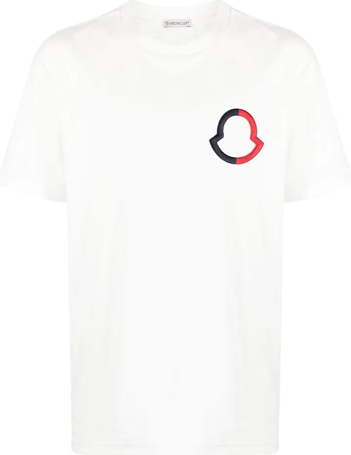 White Embroidered Logo T-Shirt