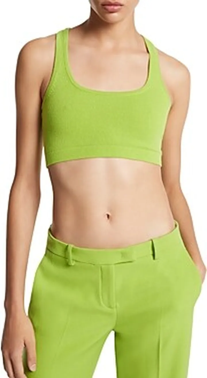 Michael Kors Collection Cashmere Racerback Crop Top