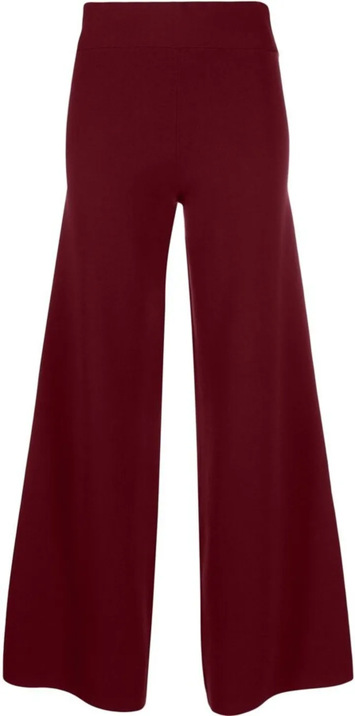 Straight-Leg Knitted Trousers