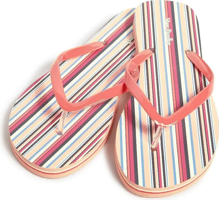 Vera Bradley Women's Flip Flops Bohemian Stripe
