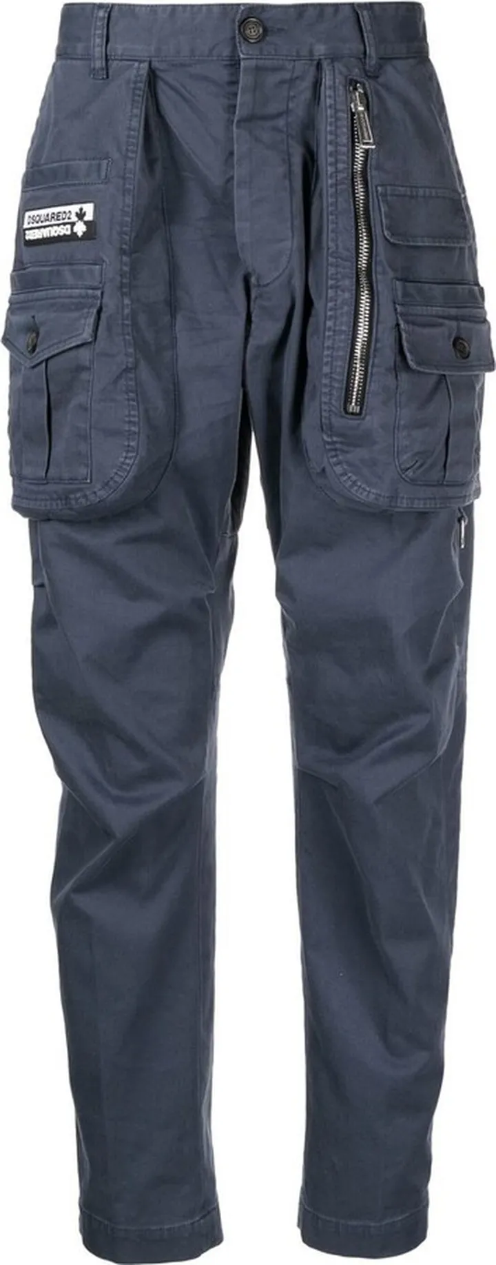 Logo-Patch Cargo-Tapered Trousers