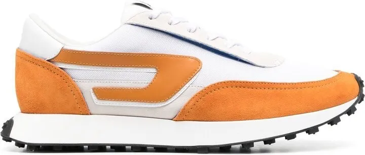 Mesh-Panel Low-Top Sneakers