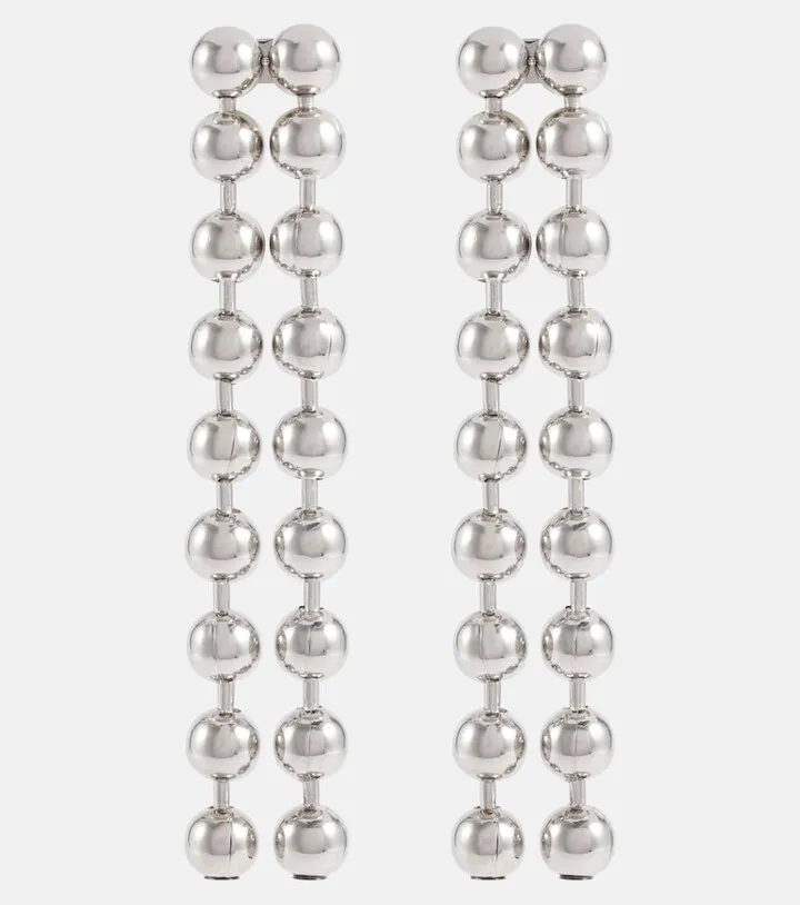 Sphere-embellished drop earrings