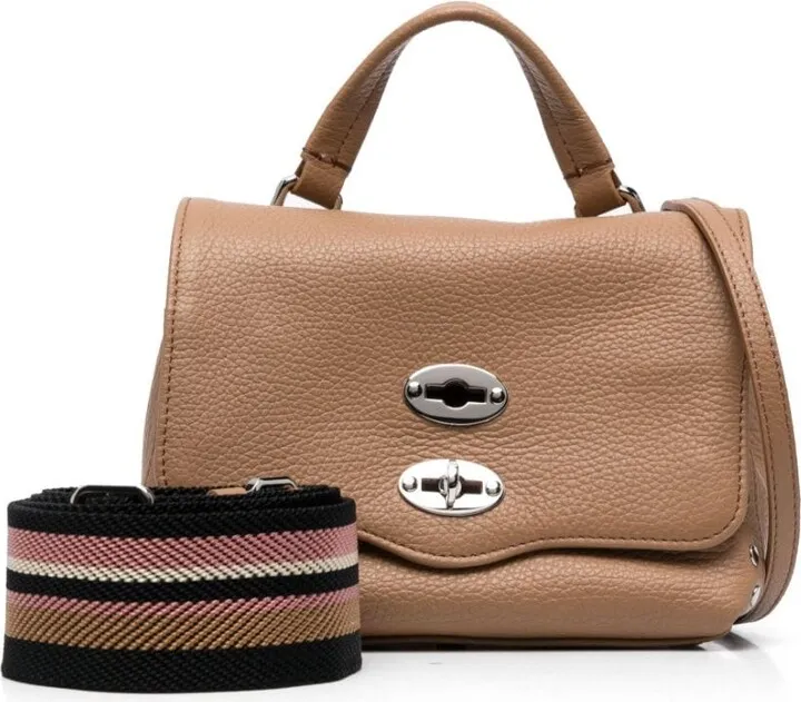 Leather Stud-Detail Tote Bag